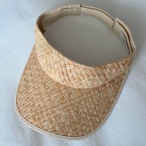 Tan Lines Woven Straw Visor